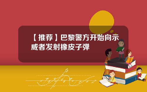 【推荐】巴黎警方开始向示威者发射橡皮子弹