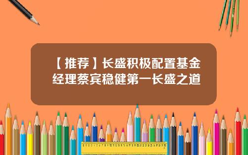 【推荐】长盛积极配置基金经理蔡宾稳健第一长盛之道