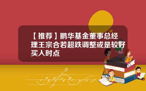 【推荐】鹏华基金董事总经理王宗合若超跌调整或是较好买入时点