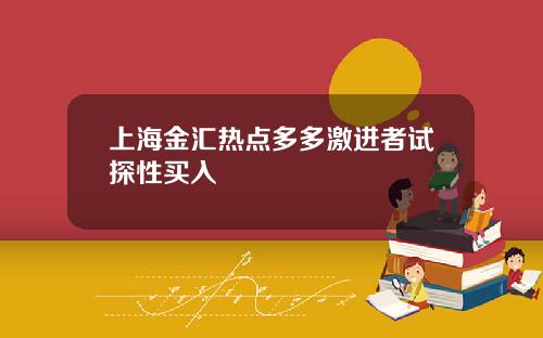 上海金汇热点多多激进者试探性买入