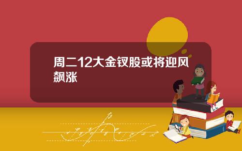 周二12大金钗股或将迎风飙涨