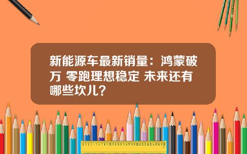 新能源车最新销量：鸿蒙破万 零跑理想稳定 未来还有哪些坎儿？