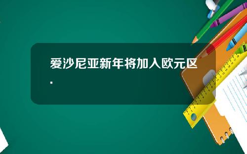爱沙尼亚新年将加入欧元区.