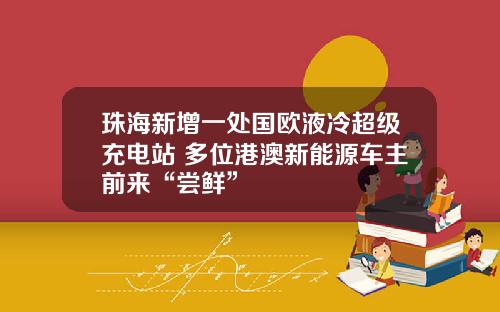 珠海新增一处国欧液冷超级充电站 多位港澳新能源车主前来“尝鲜”