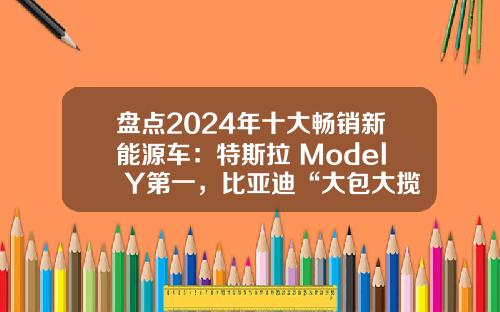 盘点2024年十大畅销新能源车：特斯拉 Model Y第一，比亚迪“大包大揽”