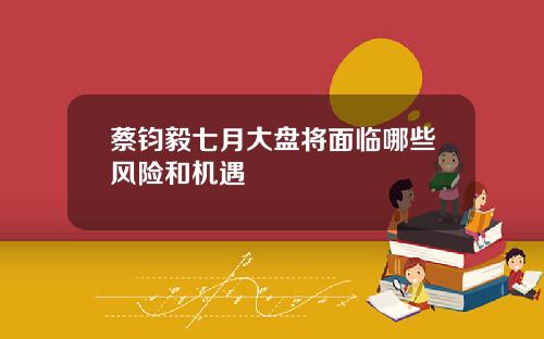 蔡钧毅七月大盘将面临哪些风险和机遇