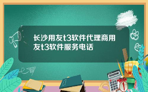 长沙用友t3软件代理商用友t3软件服务电话