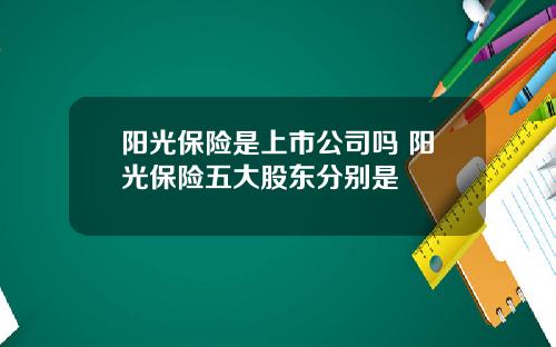 阳光保险是上市公司吗 阳光保险五大股东分别是