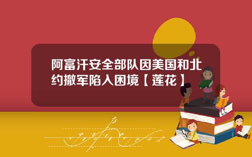 阿富汗安全部队因美国和北约撤军陷入困境【莲花】