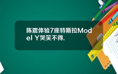 陈震体验7座特斯拉Model Y哭笑不得.