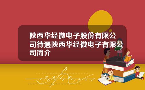 陕西华经微电子股份有限公司待遇陕西华经微电子有限公司简介