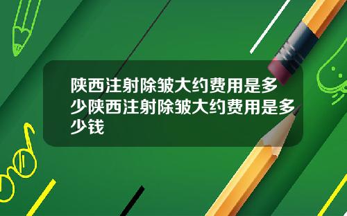 陕西注射除皱大约费用是多少陕西注射除皱大约费用是多少钱