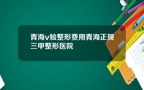 青海v脸整形费用青海正规三甲整形医院