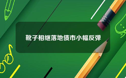 靴子相继落地债市小幅反弹