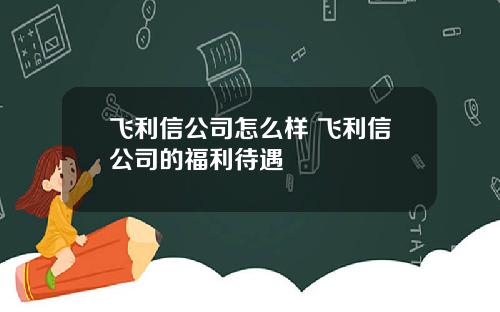 飞利信公司怎么样 飞利信公司的福利待遇