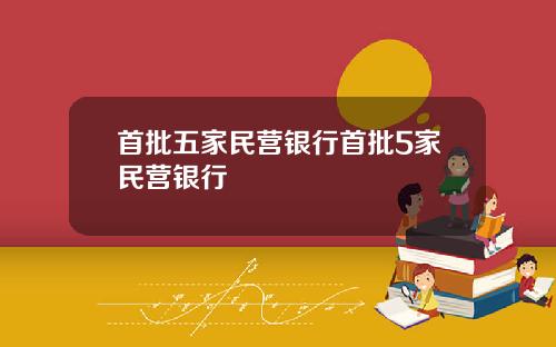 首批五家民营银行首批5家民营银行