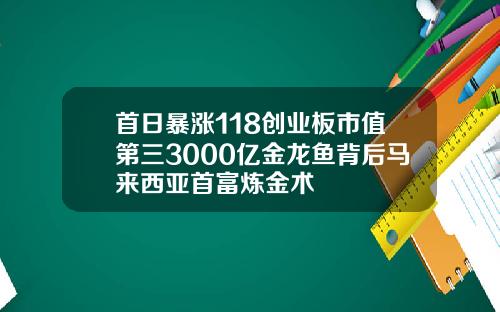 首日暴涨118创业板市值第三3000亿金龙鱼背后马来西亚首富炼金术