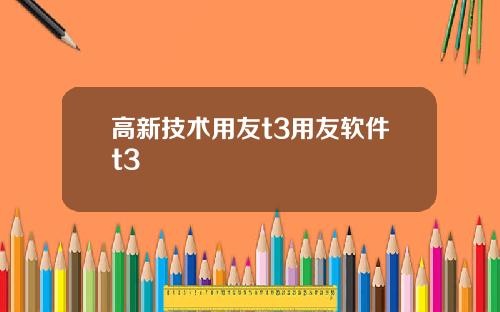 高新技术用友t3用友软件t3