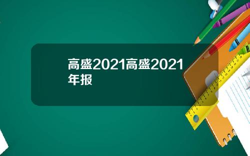 高盛2021高盛2021年报