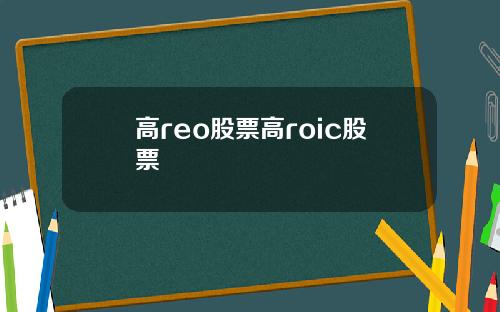 高reo股票高roic股票