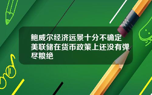 鲍威尔经济远景十分不确定美联储在货币政策上还没有弹尽粮绝