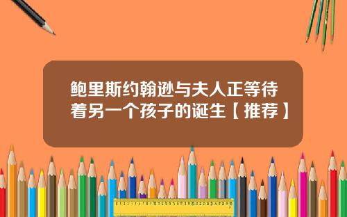 鲍里斯约翰逊与夫人正等待着另一个孩子的诞生【推荐】