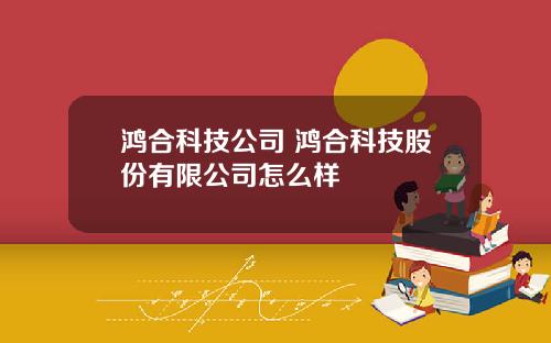 鸿合科技公司 鸿合科技股份有限公司怎么样