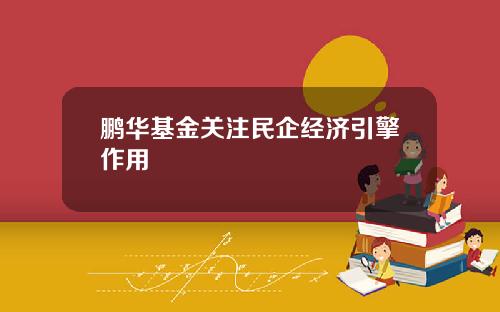 鹏华基金关注民企经济引擎作用