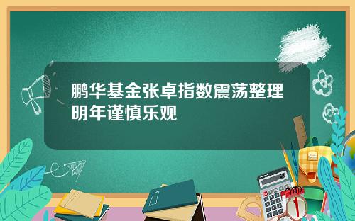 鹏华基金张卓指数震荡整理明年谨慎乐观
