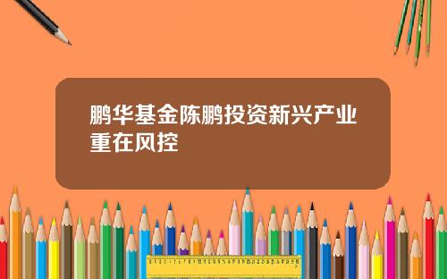 鹏华基金陈鹏投资新兴产业重在风控