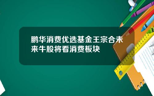 鹏华消费优选基金王宗合未来牛股将看消费板块