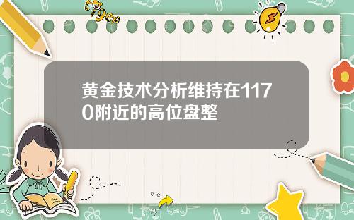 黄金技术分析维持在1170附近的高位盘整