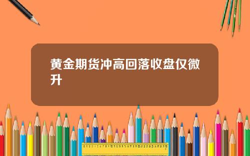 黄金期货冲高回落收盘仅微升
