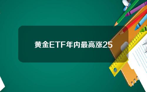 黄金ETF年内最高涨25