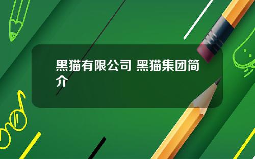 黑猫有限公司 黑猫集团简介