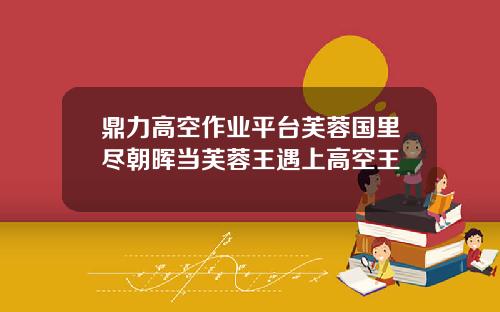 鼎力高空作业平台芙蓉国里尽朝晖当芙蓉王遇上高空王