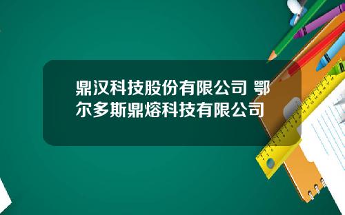 鼎汉科技股份有限公司 鄂尔多斯鼎熔科技有限公司