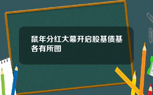 鼠年分红大幕开启股基债基各有所图