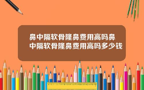 鼻中隔软骨隆鼻费用高吗鼻中隔软骨隆鼻费用高吗多少钱