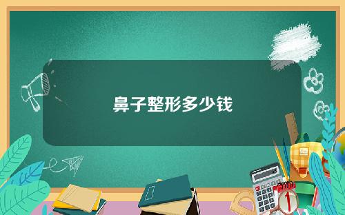 鼻子整形多少钱