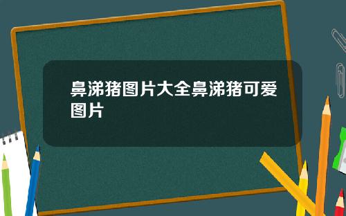 鼻涕猪图片大全鼻涕猪可爱图片
