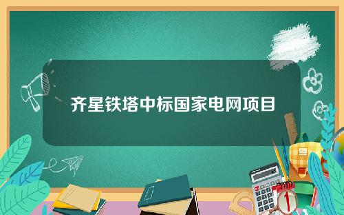 齐星铁塔中标国家电网项目