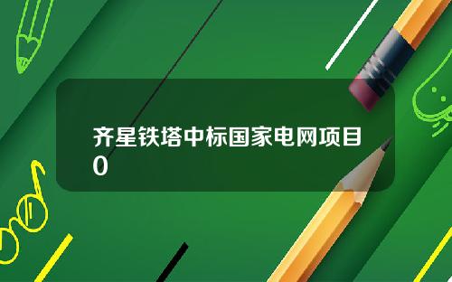 齐星铁塔中标国家电网项目0