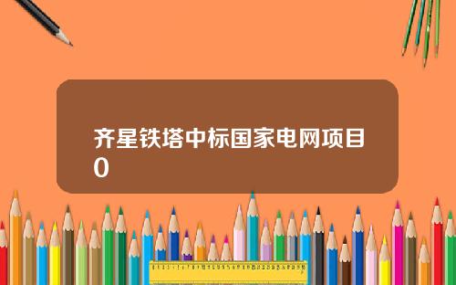 齐星铁塔中标国家电网项目0