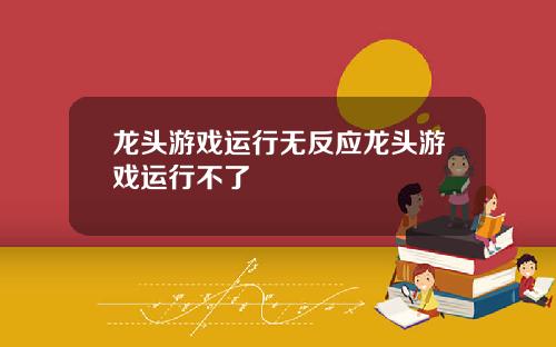 龙头游戏运行无反应龙头游戏运行不了