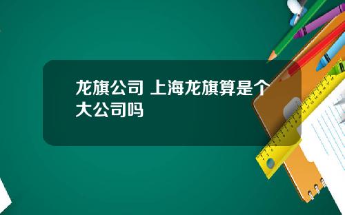 龙旗公司 上海龙旗算是个大公司吗