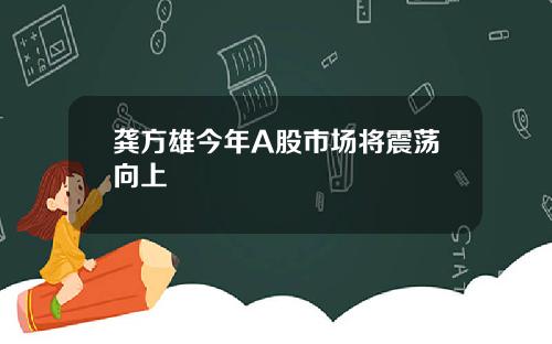 龚方雄今年A股市场将震荡向上