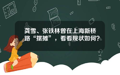 龚雪、张铁林曾在上海新桥路“摆摊”，看看现状如何？