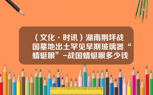 （文化·时讯）湖南荆坪战国墓地出土罕见早期玻璃器“蜻蜓眼”-战国蜻蜓眼多少钱