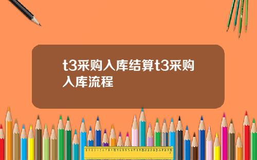 t3采购入库结算t3采购入库流程